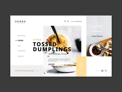 Food for Thought design digital menu food graphicdesign layout menu typogaphy ui
