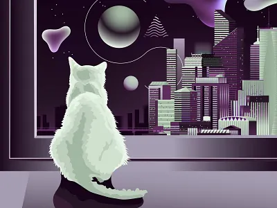 Nika City Ai 02 design flat illustration ui vector