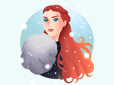 Samsa Stark art game of thrones got gsus illustration illustration for children kids
