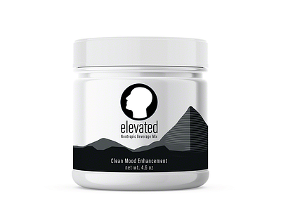 Elevated Nootropic Beverage - Brand and Package Concept art direction brand design illustration logo package design package mockup