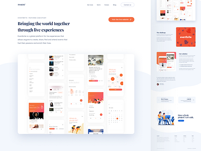 Case Study Detail case study clean design flat hero inner page kalman light magyari minimal page