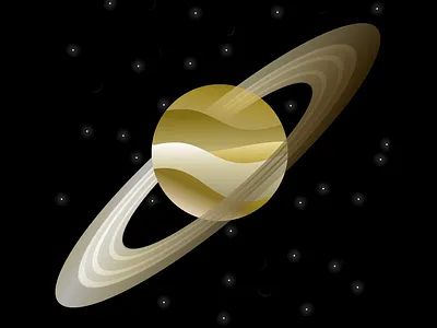 saturn astrology astronomy branding design flat illustration inkscape logo planets saturn ui