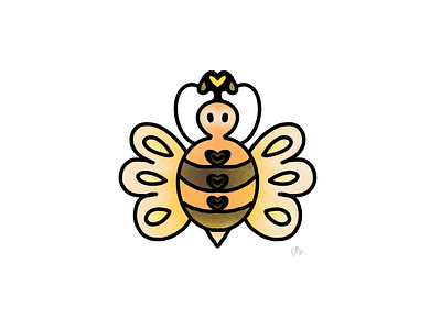 For the Love of Bees 🐝💛 bee bees cartoon digital art doodle illustration ipad