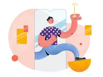 Do you need to change screen? design illustration poster 插图