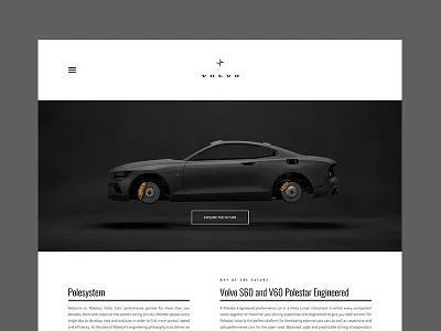 Volvo Polestar design interface ui ui ux ui design ux website