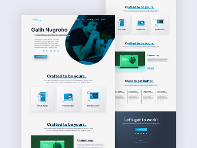 Personal Landing Page ui ui ux design uiux website design