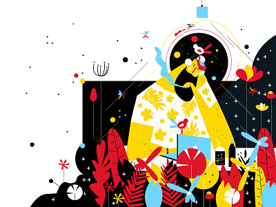 Work Space creative design dreem hiwow illustratio illustration instagram design love muhamed sajid nature vector