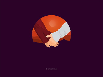 Us :") couple dusk gimpscape illustration inkscape love orange trilogy