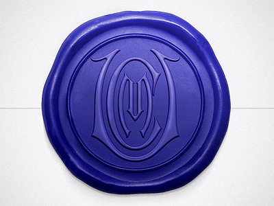 UCM Wax Seal blue handlettering lettering wax wax seal