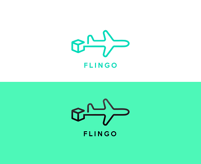 flingo aeroplane boxlogo fly flylogo go logo