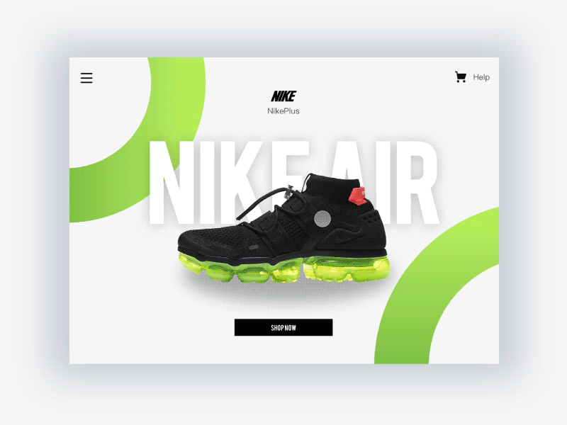 nike1 app design ui ux web