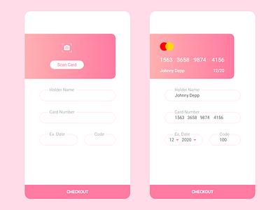 Checkout Page app design ios ui