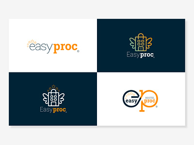 Recherches logo Easy Proc branding charte graphique graphic design logo