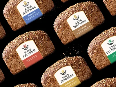 Bread Dobrinay bishkek design illustration logotype package design packaging