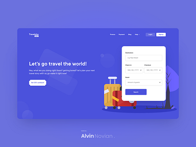 Hero section exploration - Hotel finder website airbnb blog clean design hotel landing page landing page concept travel ui ux web website wordpress