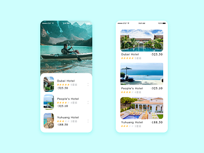 travel design ui
