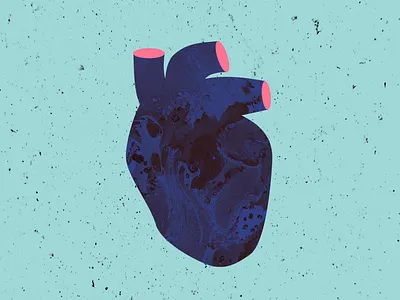 Heart illustration texture vector art