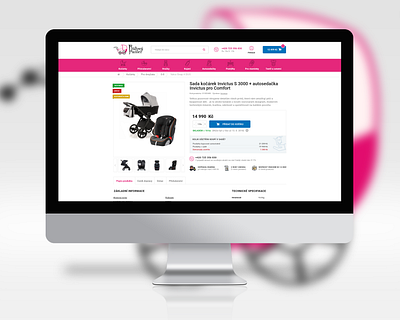 Stroller eshop design ecommerce ux webdesign