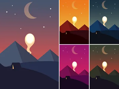 Invasion - Color Shemes color color palette design flat icon illustration minimal minimalism minimalismus minimalistic art ui ux vector vector artwork vector illustration vectorart