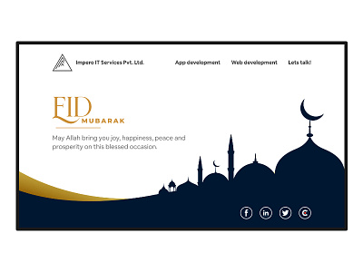 Eid Mubarak celebration dome eid eid mubarak festival festival poster homepage moon mosque muslim occasion seo social media web design website design wishes