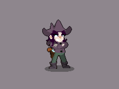 Annie | Full Body Portrait design development game gamedev illustration pixel pixelart retro