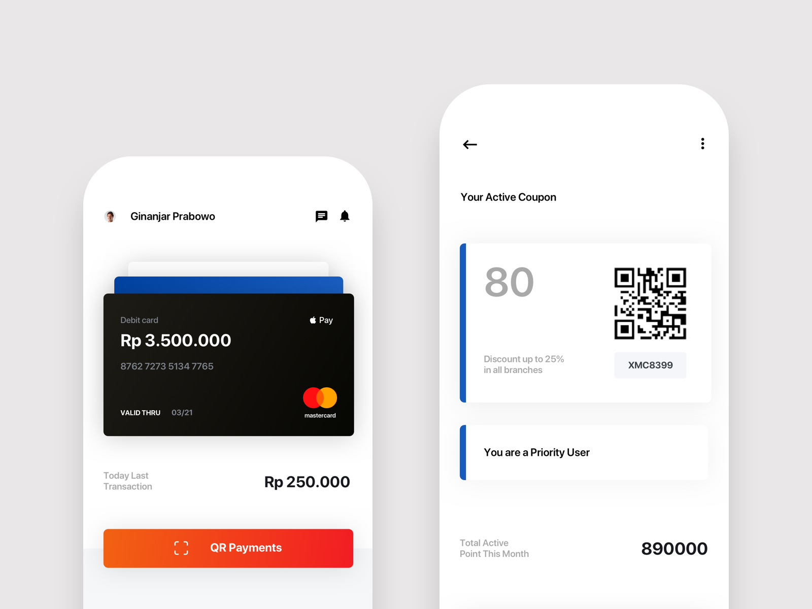Example of Minimal Mobile App Design
