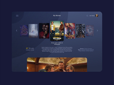 Dashboard dashboard imdb panel uiux web