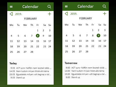 Daily UI :: 038 Calendar @daily ui adobe xd daily 100 dailyui ui