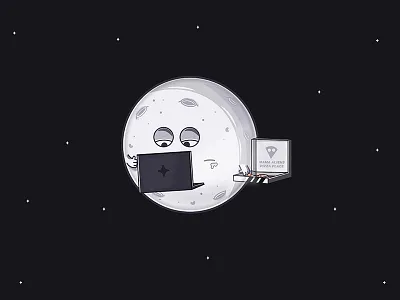 Netflix and Chill black character cinema dark holiday illustration laptop moon movie movies netflix netflix and chill night nights saturday sunday tvshow tvshows weekend weekends