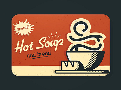 Panera Gift Card bold branding comic design flat illustration panera pop art retro simple vector