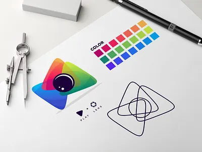 Play Media Logo color colorful colorful logo colors design digital media lens logo logo ideas logo inspiration logoidea logoideas logoinspirations logos media media logo photography play studio vector
