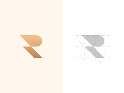 R Logo abstract business clean design geometric grid grid logo hellodribbble logo logo design logo grid minimalistic minimalistic logo modern monogram pictogram r letter r logo symmetric