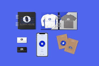 Sloppy House Rebrand app branding design logo mockup music music app typography