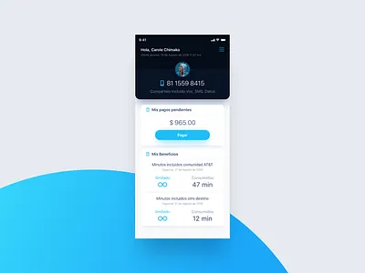 Telecommunications App app graphic design ios iphone x ui user experience user interface user interface design ux uxui visual design