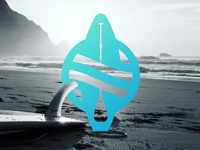 WTR logo mark brand identity branding identity logo logo mark mark ocean sup surf surf logo