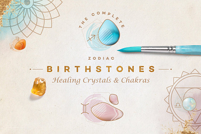 Zodiac Birthstones & Chakras astrology birthstone birthstones chakras design gem gemstone gemstones glyph sign holistic icon illustration moon moon phases sign stone zodiac zodiac sign zodiac symbols