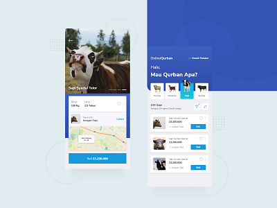 Livestock eCommerce blue clean cow design eid eid mubarak goat ios livestock modern sheep ui ux