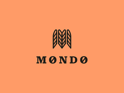 Mondo Archery Supplier archer archery arrow bow brand branding design feather icon illustration logo m mark nature