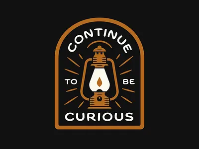 CTBC badge campfire camping curiosity lantern outdoors patch