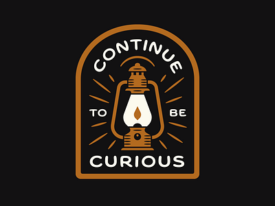 CTBC badge campfire camping curiosity lantern outdoors patch