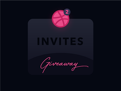 Invites dribbble invite giveaway invitation