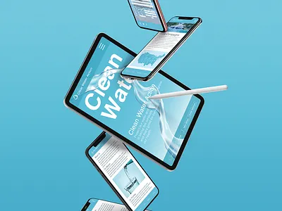 Clean Water Action Website Gravity Devices Ui Mockup