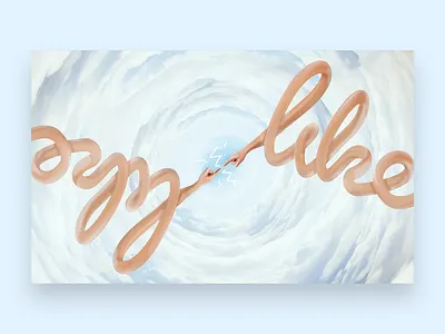 Hand 3 - like blue design digital digital art dziuba god hand hands illustration like sky touch