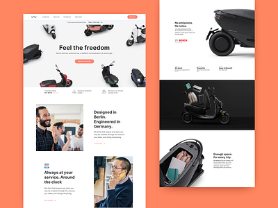 unu Scooter design ecommerce electric scooter scooter ui website design