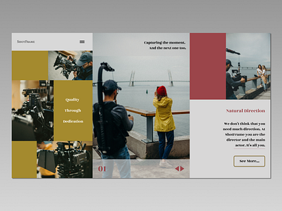 ShotFrame design figma grid landing minimal ui ux web website