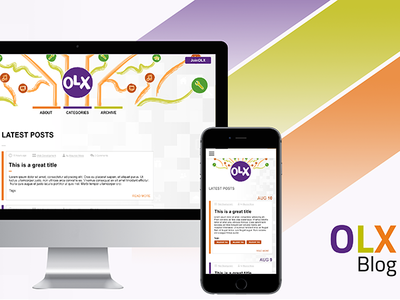 Concept Layout for OLX blog fixeads illustrator internship mobile olx photoshop responsive ui