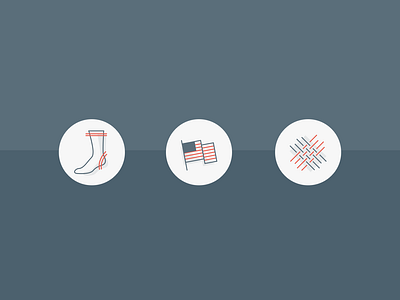 Ace and Everett Icon Illustration american branding design e commerce fashion icon design icon set illustration luxury branding masculine shopify socks ui ui design uidesign