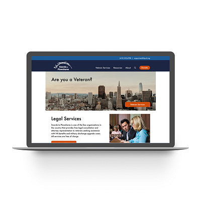 Website redesign for Swords to Plowshares design ui ux design ui design
