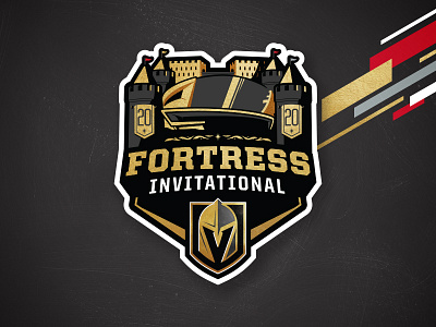 The Fortress Invitational branding college cornell hockey illustration logo matt mcelroy ncaa nhl ohio state providence sports sports logos