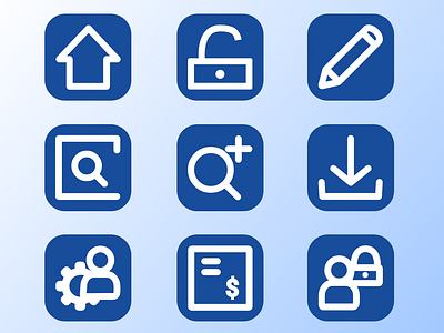 Some icons for managment app adobe illustrator adobe xd icon design iconography stroke icons stroke illustration ui